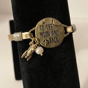 Affirmation Bangle Bracelet - Moon